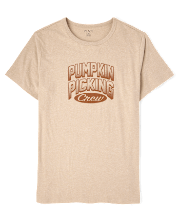 Adult Matching Family Pumpkin Picking Crew Graphic Tee