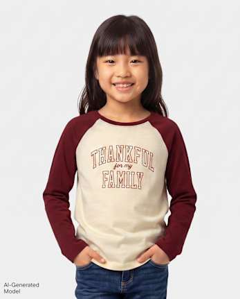 Kids Matching Family Thanksgiving Thankful Graphic Tee - HAY STACK