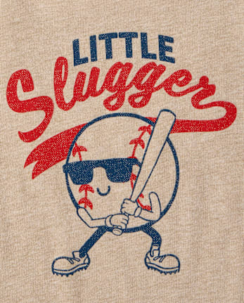 Baby And Toddler Boys Little Slugger Graphic Tee