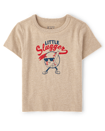 Baby And Toddler Boys Little Slugger Graphic Tee