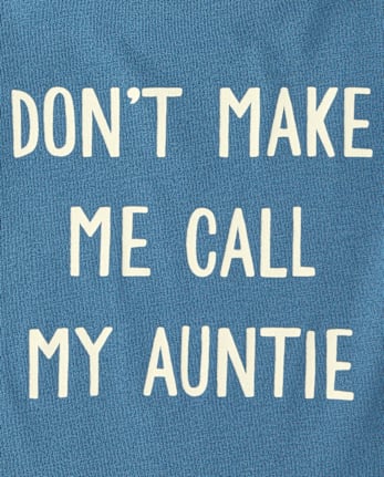 Baby And Toddler Boys Auntie Graphic Tee