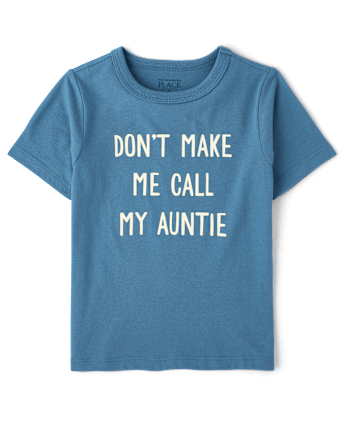Baby And Toddler Boys Auntie Graphic Tee