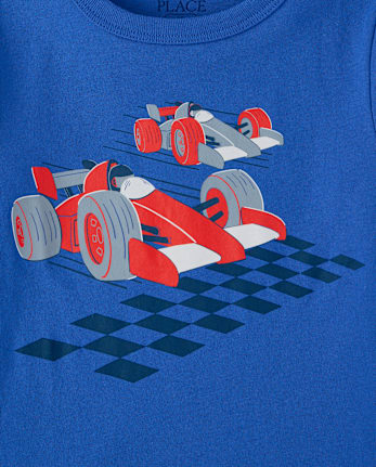 Baby And Toddler Boys Racecars Graphic Tee