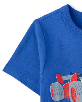 Baby And Toddler Boys Racecars Graphic Tee
