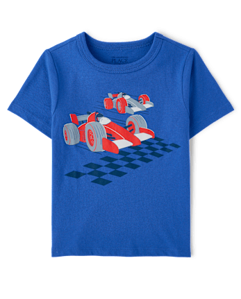 Baby And Toddler Boys Racecars Graphic Tee