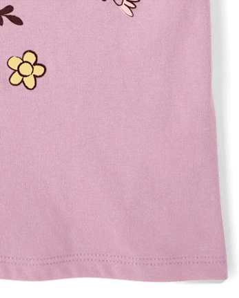 Girls Owl Graphic Tee - ANTIQUE IRIS CL