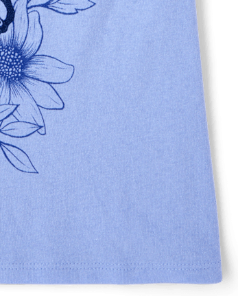 Girls Amour Butterfly Graphic Tee - BRIGHT SKY CL