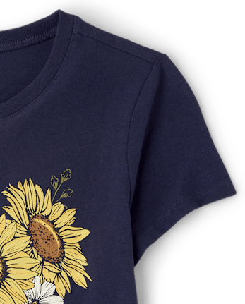 Girls Flowers Graphic Tee