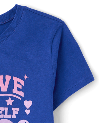 Girls Positive Words Graphic Tee