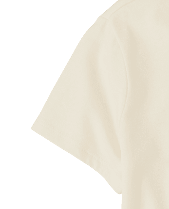 Girls Kindness Happy Face Graphic Tee - FAIR IVORY 1