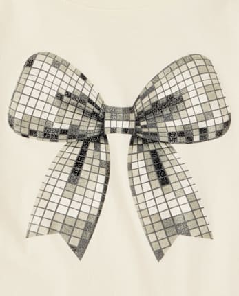 Girls Disco Bow Graphic Tee