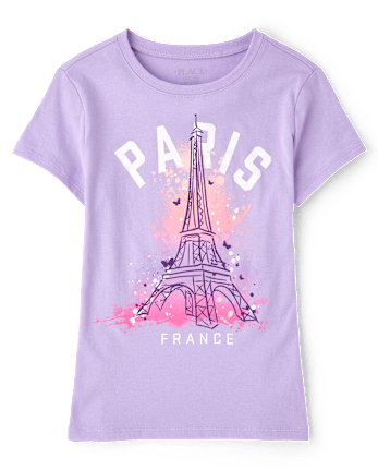Girls Paris Graphic Tee