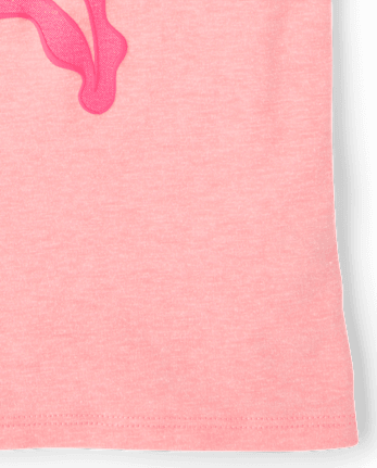 Girls Axolotl Graphic Tee - S/D ROSE PETAL