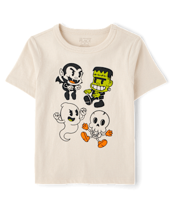 Baby And Toddler Boys Halloween Characters Graphic Tee