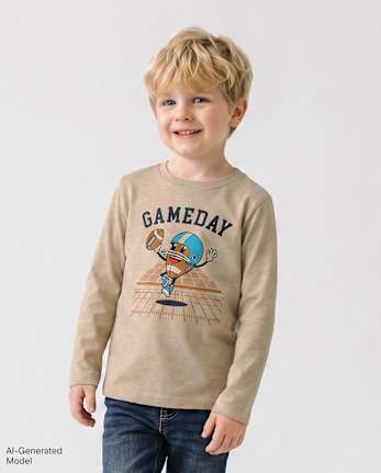 Baby And Toddler Boys Gameday Graphic Tee - S/D SANDWASH