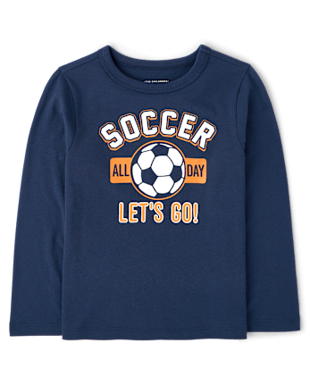 Baby And Toddler Boys Soccer Graphic Tee