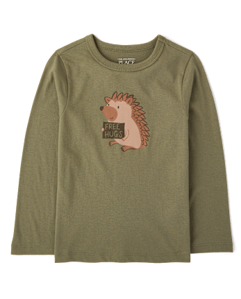 Baby And Toddler Boys Hedgehog Graphic Tee
