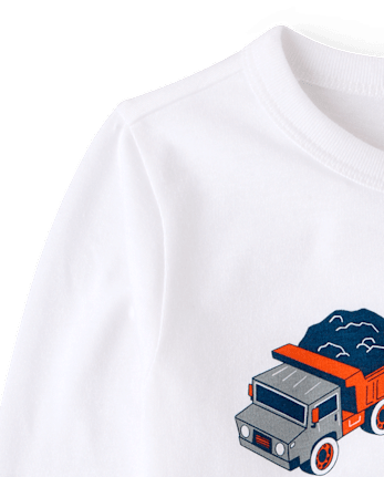 Baby And Toddler Boys Construction Vehicles Graphic Tee