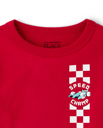 Baby And Toddler Boys Racecar Graphic Tee