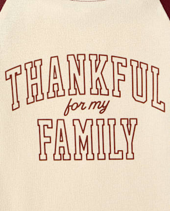 Baby And Toddler Matching Family Thanksgiving Thankful Family Graphic Tee