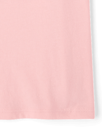 Girls Halloween Ghost Graphic Tee - PINK SEA SALT