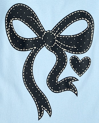 Girls Bow Graphic Tee