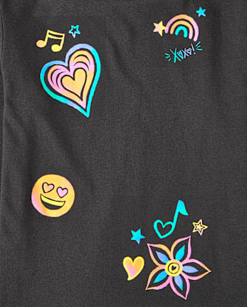 Girls Doodles Graphic Tee