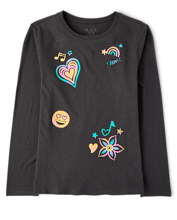 Girls Doodles Graphic Tee