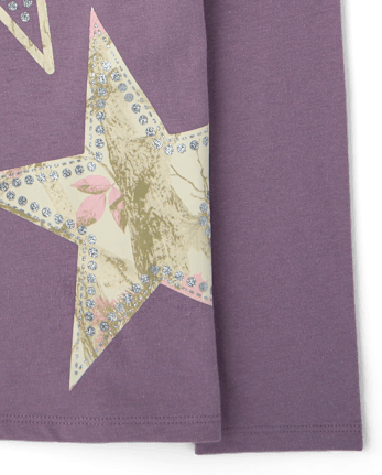 T-shirt graphique étoiles pour filles - PANSY GARDEN