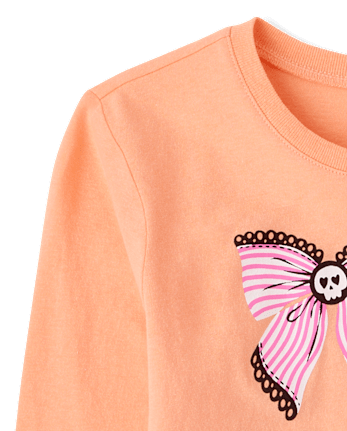 Girls Halloween Bows Graphic Tee