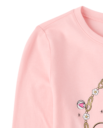 T-shirt graphique pour filles, ambiance automne