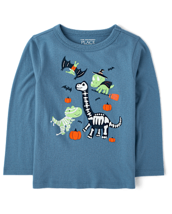 Baby And Toddler Boys Halloween Dinos Graphic Tee