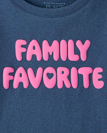 Baby And Toddler Girls Family Favorite Graphic Tee