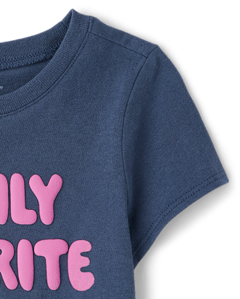 Baby And Toddler Girls Family Favorite Graphic Tee