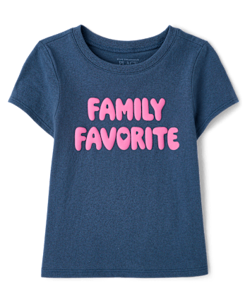 Baby And Toddler Girls Family Favorite Graphic Tee