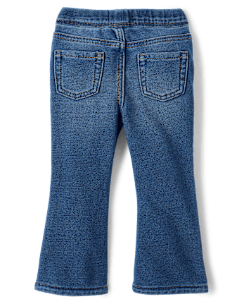 Toddler Girls French Terry Flare Sweatpant Jeans