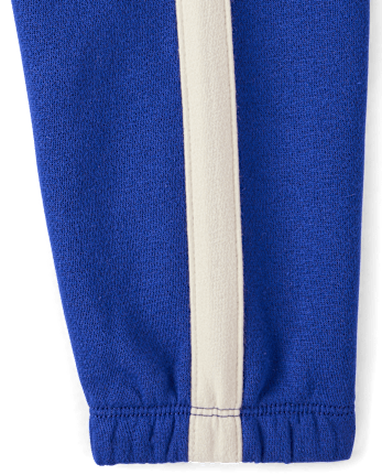 Baby And Toddler Boys Side Stripe Premium Fleece Jogger Pants