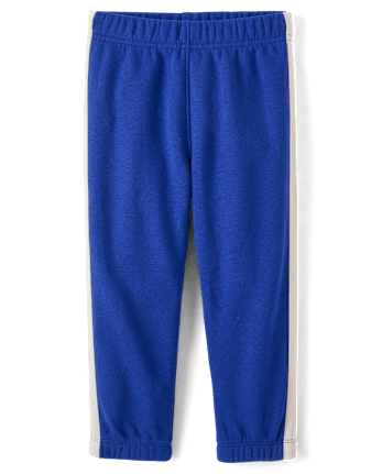 Baby And Toddler Boys Side Stripe Premium Fleece Jogger Pants