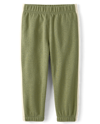 Baby And Toddler Boys Side Stripe Premium Fleece Jogger Pants