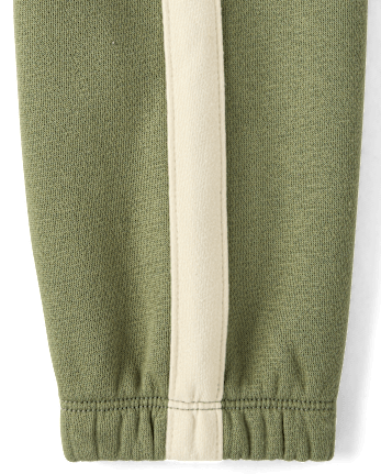 Baby And Toddler Boys Side Stripe Premium Fleece Jogger Pants