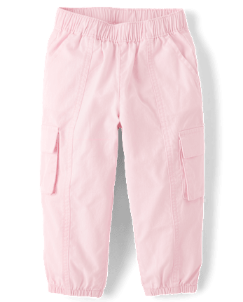 Baby And Toddler Girls Pull On Cargo Jogger Pants