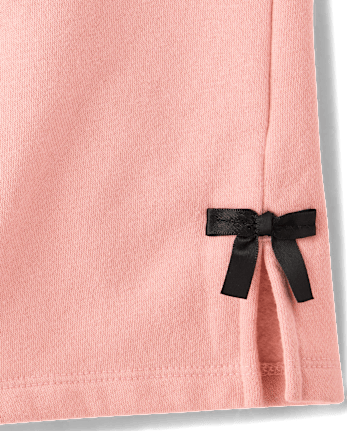 Toddler Girls Bow Fleece 2-Piece Outfit Set