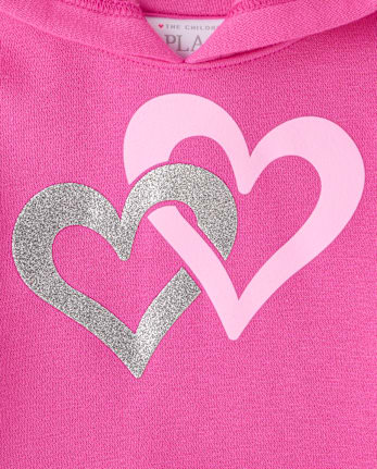 Toddler Girls Graphic Premium Fleece Hoodie