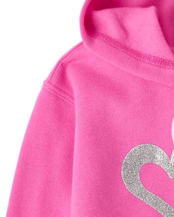 Toddler Girls Graphic Premium Fleece Hoodie