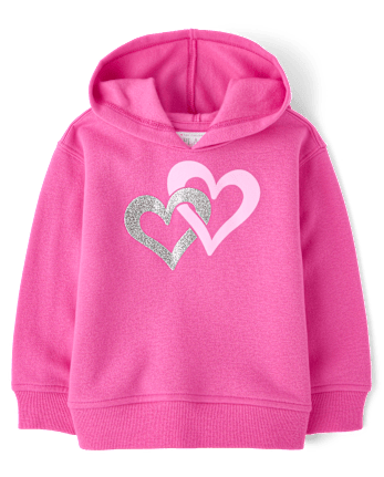 Toddler Girls Graphic Premium Fleece Hoodie