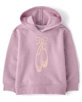 Toddler Girls Graphic Premium Fleece Hoodie