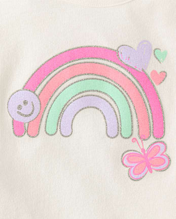 Toddler Girls Rainbow Top 4-Pack