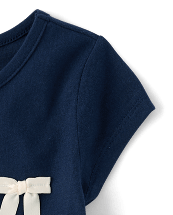 Toddler Girls Bow Peplum Top - TIDAL