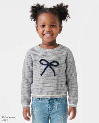 Pull orné pour petites filles - H/T MIST