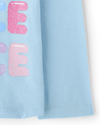 T-shirt graphique de danse pour bébés et petites filles - BLUE AIR